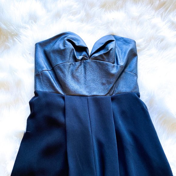 River Island Black Strapless Jumpsuit - Picture 4 of 5